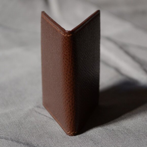 Hermes Bifold Mini Photo Holder Photo Case - Brown Leather - Picture 2 of 5